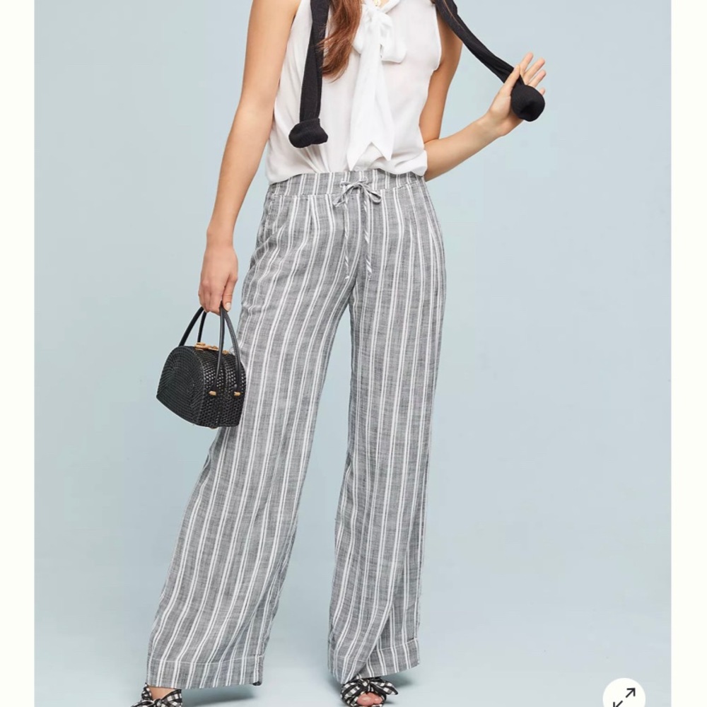 Cloth & Stone Striped Wide-Leg Pants